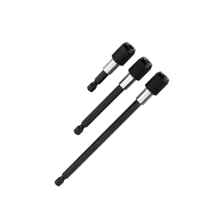 3Pcs 60mm 100mm 150mm 1/4 אינץ מהיר שחרור מגנטי ראש מקדח מברג קצת שקע מחזיק הארכת בר - Product Image 1