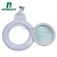 Hot New Products Beauty Salon Lamp Use LED Working Magnifier Floor Standing Mag Wheels Light Magnifying Glass Floor Lamp