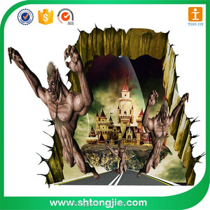 TJ-10 Durable Digital Printed Customized 3d <strong>Floor</strong> <strong>Sticker</strong> 3d Pvc Graphics Fireproof <strong>Sticker</strong> - Product Image 5