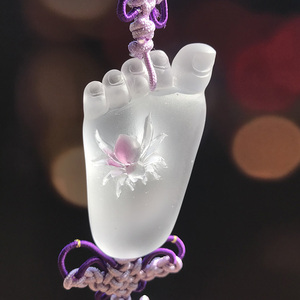 Hecho a mano de cristal de color de vidrio colgante salvo <span class=keywords><strong>Feng</strong></span> <span class=keywords><strong>Shui</strong></span> - Product Image 3
