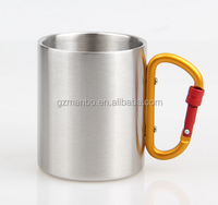 Tasse à café Double paroi en acier inoxydable, 300ml, vente en gros, usine, haute qualité