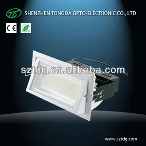 shenzhen fábrica led bridgelux 30w 40w retangular ajustável levou downlight