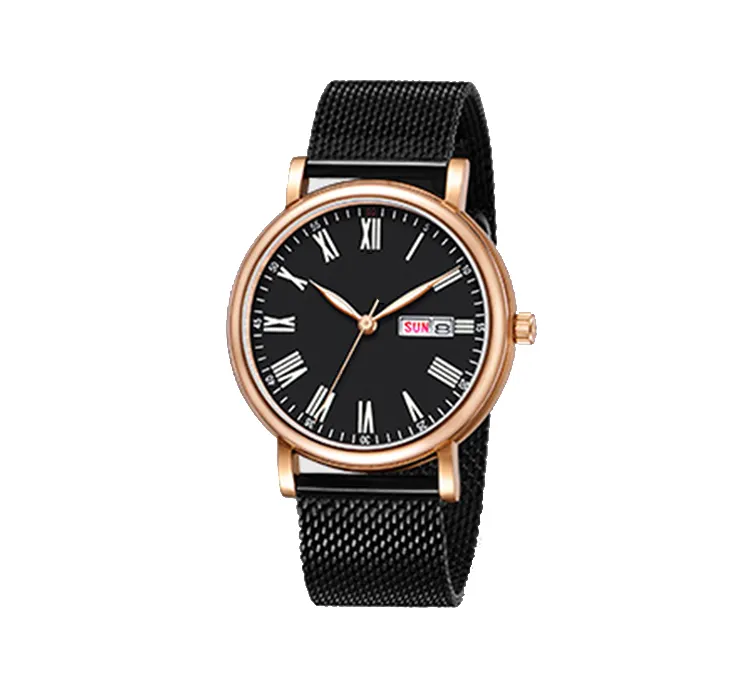 Custom Sport Waterproof Watches Japanese Quartz Movement Men Black Stainless Steel logo Wrist Watches quartz women watches