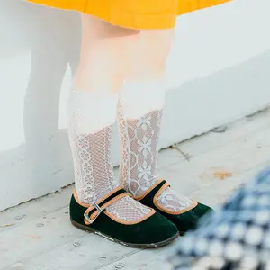 Calzini per bambini con Frilly bianchi graziosi calzini per bambine in pizzo - Product Image 1