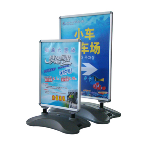 A0 Ngoài Trời Hai Mặt Nhôm Bánh Xe Ban Nước Cơ Sở Hiển Thị Snap Khung Poster Đứng - Product Image 1