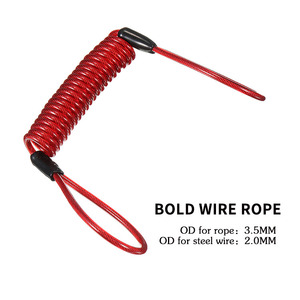 ULIP 36V Antivol de frein à disque avec fil d'acier pour Mijia <span class=keywords><strong>M365</strong></span> Scooter électrique/Skateboard Frein à disque Roues <span class=keywords><strong>Lock</strong></span> Wire - Product Image 5
