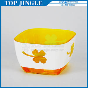 ชามสลัดใบใหญ่ดีไซน์แบบหมุนทำจากพลาสติกสีม่วงใส - Product Image 2