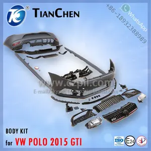 6C6 807 421 PARE-CHOCS ARRIÈRE pour POLO 2010 - 2014 - 2016 UPGRADE GTI BODY KIT SET DOUBLE ÉCHAPPEMENT