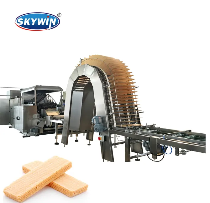 Skywin-máquina Industrial de fabricación de obleas de Chocolate, maquinaria de línea de galletas, máquina de panadería