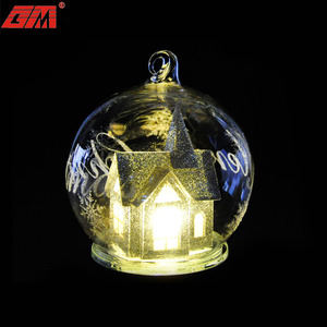 Nouvelles idées de produits boules de verre soufflées <span class=keywords><strong>à</strong></span> la main décoration d'arbre suspendu de noël - Product Image 3