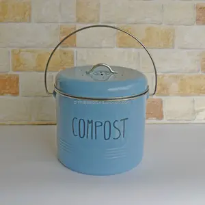 Kitchen Compostรีไซเคิลขยะรีไซเคิลแคดดี้ถังโลหะCompostถังอาหาร