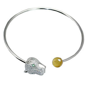 Beadsnice ID30800 925 Brazalete de plata maciza decorativo para mujer Tamaño de PIN de 6,8 pulgadas 3x0,5mm Ajuste redondo de 5mm Vendido por <span class=keywords><strong>PC</strong></span> Pulsera en blanco - Product Image 6