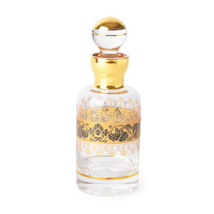 Flacone di Profumo Vuoto Decorativo di Lusso in Vetro da 280ml con Decorazioni in Oro Vero, Stile Vintage, Alta Qualità, Ricaricabile, per Oli Essenziali, Stile Dubai - Product Image 4