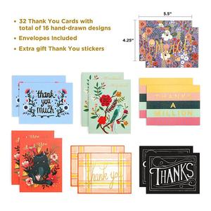 Kraft gracias hecho a mano cumpleaños decoración divertida <span class=keywords><strong>de</strong></span> encargo barato en relieve tarjeta <span class=keywords><strong>de</strong></span> felicitación - Product Image 2
