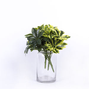 Decorative per interni pianta in vaso marcatura artificiale dieffenbachia verde piccola pianta in vaso bonsai - Product Image 1