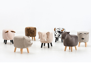 Nouvelle Arrivée Enfants Changement Chaussures Tabouret Conception Bois Moutons <span class=keywords><strong>Pouf</strong></span> - Product Image 3