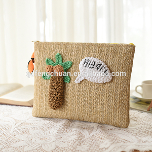 Comercio al por mayor de dama de la moda de paja bolsa de embrague - Product Image 5