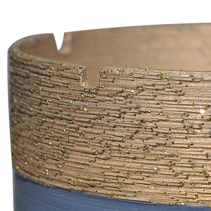 1/2 "GAS Belgio ferro bronzo brasato corpo sharp filettato di vetro di diamante nucleo punta per vetro - Product Image 3