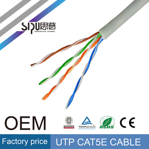 SIPU compra a granel de china CE Aprobó Cu 24AWG utp cat5e <span class=keywords><strong>cable</strong></span> de red <span class=keywords><strong>ethernet</strong></span> estándar - Product Image 2