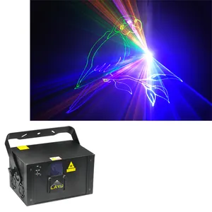 LAYU AD10RGB Lampu Panggung Profesional, Lampu Laser Animasi 2W 1W Rgb untuk Pesta DJ Ruang KTV