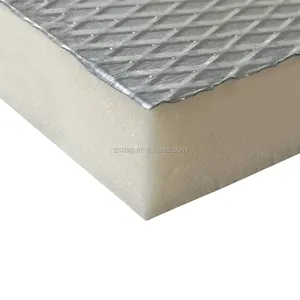 Customized rigid polyisocyanurate insulation foam aluminum foil PIR foam board for building