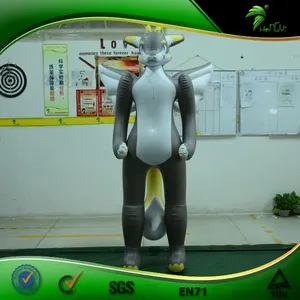 Berdiri 2 M Desain Terbaru Inflatable Seksi Fox dengan Sayap Hongyi SPH Fox Mainan