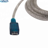 Pilote d'adaptateur de convertisseur femelle OEM de haute qualité rs232 vers adaptateur série otg câble de modem nul