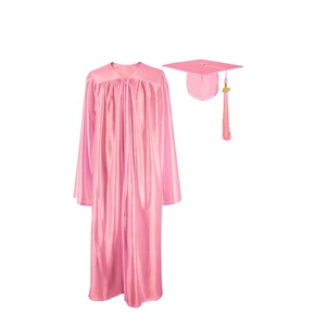 2022 Bán buôn giá rẻ vàng sáng bóng Học Tập Tốt nghiệp Gown Robe và cap - Product Image 6