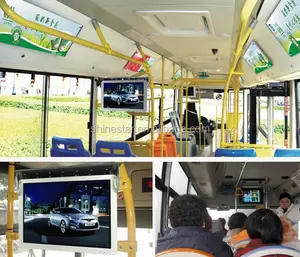 21.5 "22" Inch Led Voertuig Metro Bus Tft Monitor Advertenties Bewegwijzering Tv Met Metalen Frame