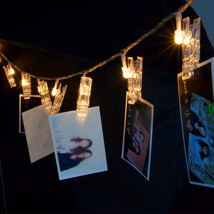 Popular Christmas Holiday Ideal Gift 2m 20LED <strong>Photo</strong> Hanging <strong>Clip</strong> <strong>String</strong> <strong>Light</strong> for Dormitory Bedroom Indoor Decoration - Product Image 2