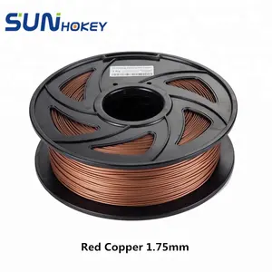 Sunhokey 3D Printer Metal Filament Copper Filament 1.75/2.85/3.00mm 1kg 5kg 0.5kg for 3D Printing
