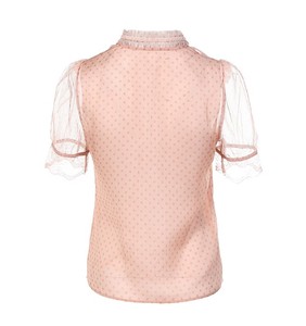 Camicette e top donna <span class=keywords><strong>eleganti</strong></span> estive a maniche corte a tinta unita camicie morbide da donna Blusa Elegante - Product Image 2