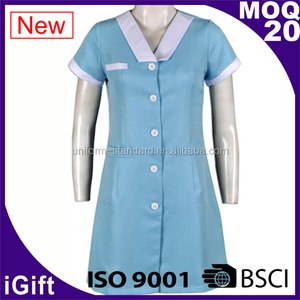 ที่มีคุณภาพสูงขายส่งสีฟ้าภาพของเครื่องแบบสำหรับพยาบาล - Product Image 2