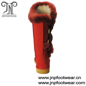 Nouvelle Arrivée en peau de <span class=keywords><strong>mouton</strong></span> pied tampons bottes fourrées en peau de <span class=keywords><strong>mouton</strong></span> femmes de haute qualité - Product Image 4