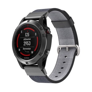 <span class=keywords><strong>Bracelet</strong></span> de <span class=keywords><strong>montre</strong></span> Tschick Fenix 5 Plus, <span class=keywords><strong>bracelet</strong></span> de <span class=keywords><strong>montre</strong></span> tissé en Nylon à dégagement rapide de 22mm pour <span class=keywords><strong>Garmin</strong></span> <span class=keywords><strong>Forerunner</strong></span> <span class=keywords><strong>935</strong></span>/approche S60/Instinct - Product Image 2
