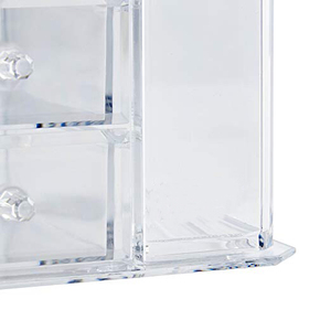 Claro acrílico joyería organizador pecho/MAQUILLAJE caja <span class=keywords><strong>de</strong></span> almacenamiento con 6 cajones y colgante collar titular - Product Image 5