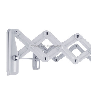 Porte-linge mural en bois, support de séchage avec pignon, cintre de tissu pliable, polyvalent - Product Image 3