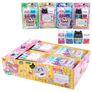 Kawaii Animal Pencil Radiergummi Schule Briefpapier liefert Material Cute Panda Cat Office Gummi Niedliches und bequemes Briefpapier-Set