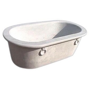 Meistverkaufte Marmor-Steinbadewanne Badezimmer-Wanne Naturstein Schwarzer Marmor Beige Travertin Maßgefertigte Steinproduktion - Product Image 5