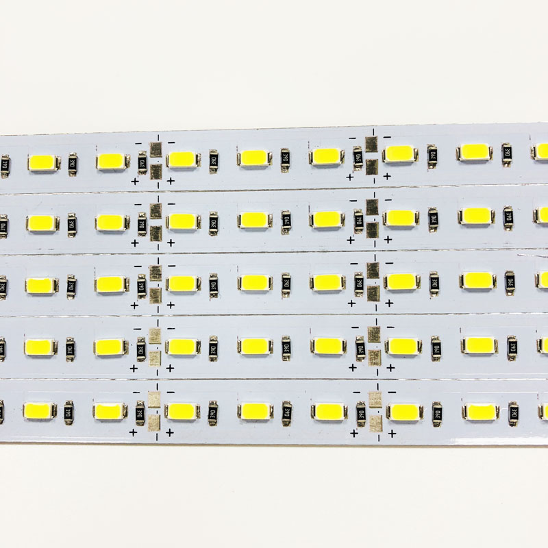 5 в 72 шт. SMD5630 жесткая полоса освещения 1 м 12 мм Печатная плата жесткая полоса освещения Холодный белый