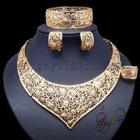 Egyptische hotsale hart sieraden sets magnificent hol sieraden sets groothandel bruids kostuum sieraden sets