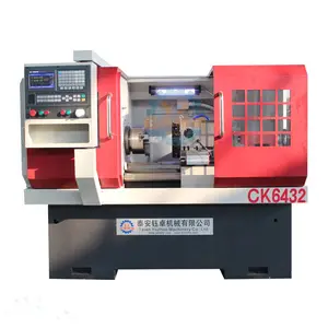 Torno cnc ck6432a com alimentador de barra automática