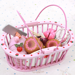 Birthday <strong>Wooden</strong> <strong>Cake</strong> Pretend <strong>Toy</strong>/kids Kitchen Set <strong>Toy</strong> Pretend Play - Product Image 4