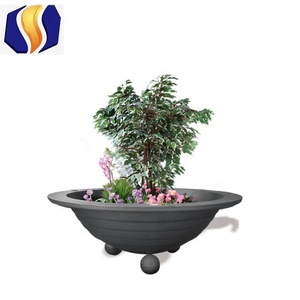 Planteur d'urne de fonte de rectangle pour la poudre de jardin enduite de la fleur artificielle - Product Image 4