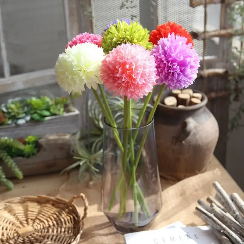 एकल सिर छोटे हाइड्रेंजिया प्याज गेंद सिमुलेशन फूल कली फूल <span class=keywords><strong>निर्यात</strong></span> नकली फूल घर प्याज गेंद शादी