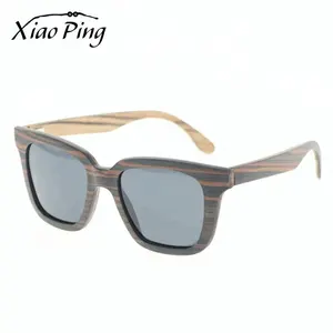 China Sunglass Fabrikanten Vierkante Houten Frame Polaroid Heren Zonnebril