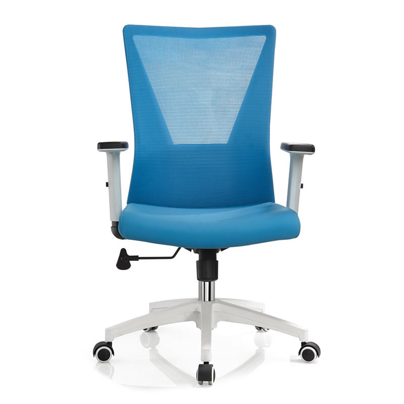 Mid mesh back white elevator computer office chair for offices