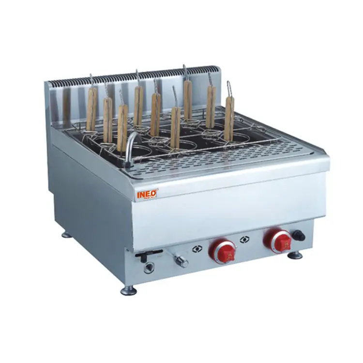 Aanrechtblad gas professionele pastamachine/industriële pasta maker/industriële pasta machine te koop