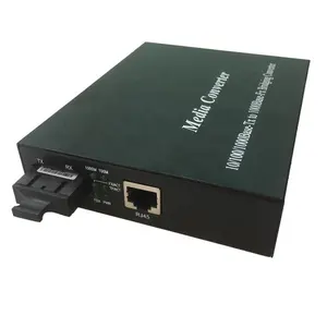 10 100 1000 Base Tx 100 Base FX rj45 fiber optic media converter