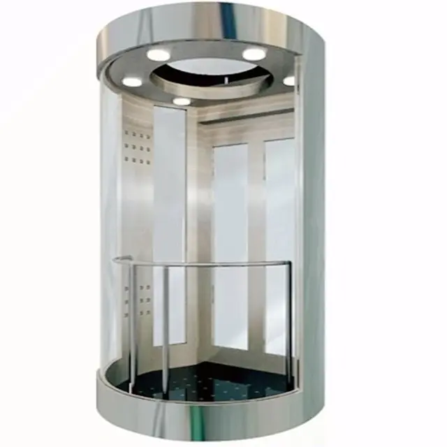 FUJIZY Panoramic Elevator Price VVVF Control Panoramic Glass Elevator